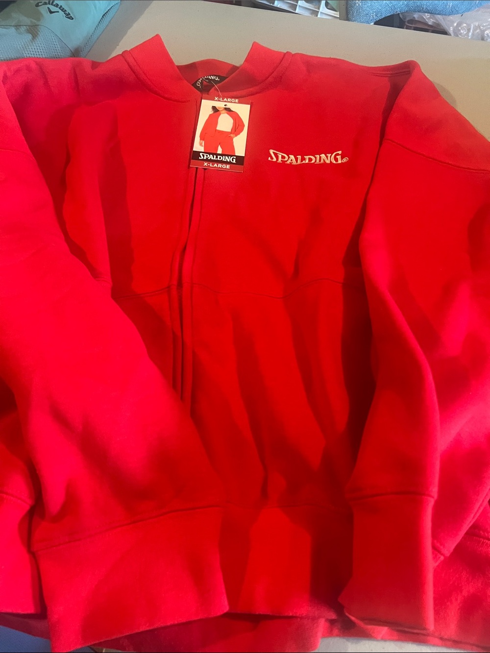 Spalding Women's Bright Red Full-Zip Sweatshirt